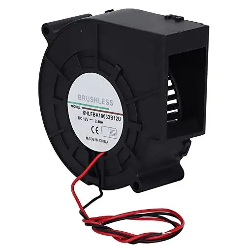 Produktbild: Tonysa Doppelkugel-Turbinen-Luftgebläse-Kühlventilator, 12 V, 2,4 A, für Picknick, Camping, Heizgeräte, Grill