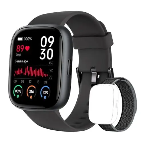 Produktbild: TOOBUR Smartwatch Damen Herren ohne App und Handy mit schrittzähler, 1.83