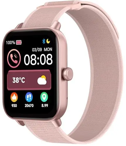 Produktbild: TOOBUR Smartwatch für Damen mit Alexa und Telefonfunktion, 1,8