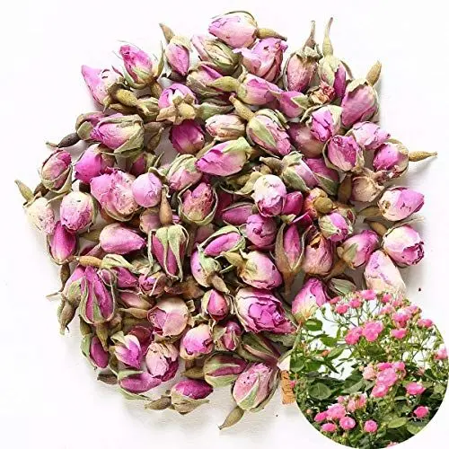 Produktbild: TooGet Duftende Natürliche Rosa Rosenknospen Rosenblüten Getrocknet Rosa Damascena Großhandel, Kulinarische Klasse - 115g