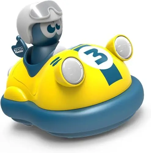 Produktbild: TOOKO 81491 My First Bumper Car by Silverlit, ferngesteuertes Auto, Spielzeugauto für Kleinkinder, Licht- und Soundeffekte, multidirektionale Steuerung, gelb, ab 3 Jahren, Gelb - My First Bumper Car