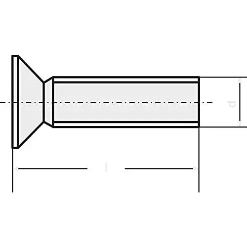 Produktbild: TOOLCRAFT 888084 Senkschrauben M3 10mm Sechsrund DIN 965 Stahl verzinkt 100St.