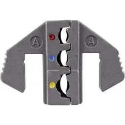 Produktbild: TOOLCRAFT PLE-0A Crimp-Einsätze Isolierte Kabelschuhe, Isolierte Flachstecker Quetschbereich: 0.5 bis 6 mm² Passend für