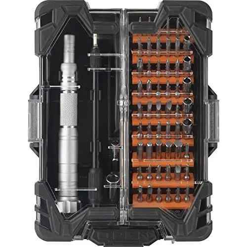 Produktbild: Toolcraft Werkstatt-Schranksystem | Schraubendreher-Set | Schraubenzieher | Handwerkzeug | S2-Stahl | 62-teiliges Elektronik-Werkzeugset | Werkstatt-Organisation