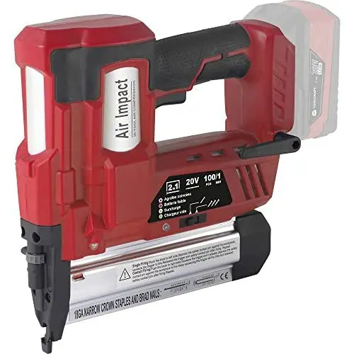 Produktbild: Toolcraft Akku-Nagler | kabellose Nagelpistole | 20 V, 100 Ah | Tiefeneinstellung | LED-Statusleuchte | Modell: TAWB-200 | inkl. Akku-Lampe | Spannung: 20 V | Kapazität: 100