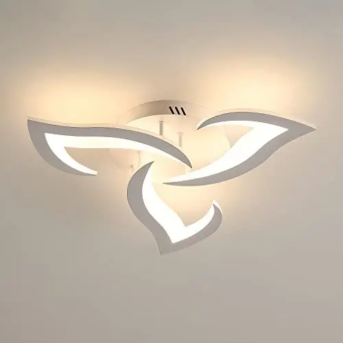 Produktbild: Toolight Deckenlampe LED Modern 36W 3060LM, Deckenlampe Wohnzimmer 58cm 3000K Warmes Weißes Licht, LED Deckenleuchte Acryl Kreative Blume Blütenblatt Design für Schlafzimmer Wohnzimmer Küche Korridor