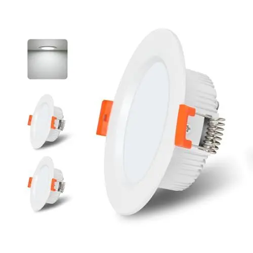 Produktbild: Toolight LED Einbaustrahler, LED Spots 5W 560LM 6500K Kaltes weißes Licht, Ultra Flach Einbauleuchten Für Badezimmer Deckenspots Küchen Koridor Wohnzimmer Küch, 2er Set