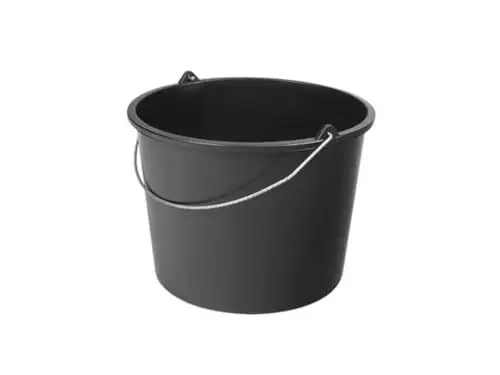 Produktbild: Toolland Baueimer, rund, Kunststoff, schwarz, 12 Liter