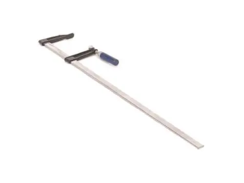 Produktbild: Toolland Schraubzwinge Bastler, Spannzwinge, Spanner, F-Zwinge, Klemme, Einhandzwinge für Holzbearbeitung, max. Öffnung 100 mm, 100 x 50 mm, 275 g, ergonomischer Griff, Stahl/Holz