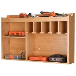 Produktbild: TOOLZILLA Schrank Schubladen Ordnungssystem - Werkzeug Organizer - Schwerlastregal Elektrowerkzeug-Organizer - Bohrerhalter Wandhalterung Bohrer-Ladestation, werkstatteinrichtung