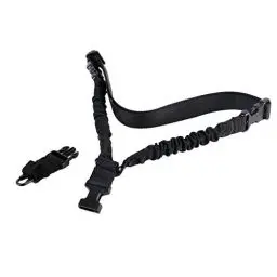 Produktbild: ToopMount Single Point Sling Tactical Gun Schulterseil Nylon Verstellbarer Gewehrriemen für Airsoft-Jagd Taktischer Paintball (Black)
