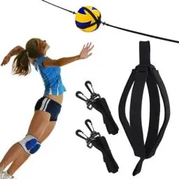 Produktbild: TOOSOAR® Verstellbarer Volleyball Spike Trainer, Volleyball Spike Trainer für Beachvolleyball, Volleyball Training Equipment für Anfänger und Profis, Schwarz
