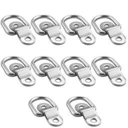 Produktbild: TooTaci D Ring Zurrösen Edelstahl,10 Stück Zurring Augplatte Edelstahl Aufbauring D-Ringe,Aufbauzurrösen Zurrring,Heavy Duty Zurrösen für Anhänger,LKW,Bootszubehör,pkw,Kajak
