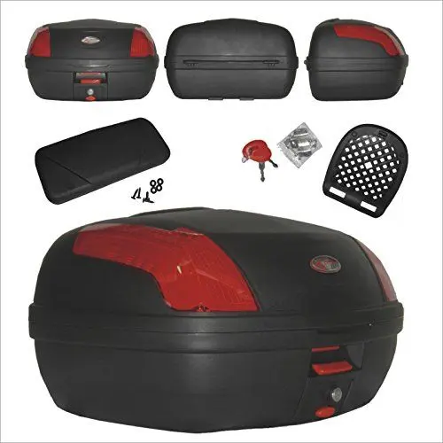 Produktbild: Top Case Motorrad Rückstrahler Top Box Koffer Motorrad mit Rückenlehne