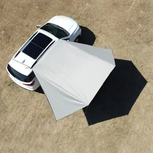 Produktbild: Top Lander Car Awning Wasserdicht Auto Tarp Markise Sonnensegel 8000mm UVbeständig Vorzelt für PKW Vans Campingbusse Wohnwagen Auto Camping SUVs