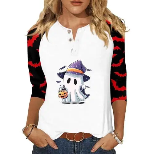 Produktbild: Top Model Rucksack, Große Schwester Shirt 3/4 Arm Damen 3 4 Streifen Oversized Tshirt Haloween Kostüm Sport Kleidung Frauen Festival Outfit Kostüme Lila L