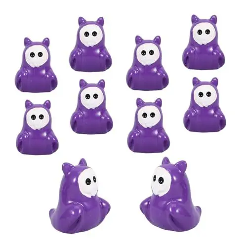 Produktbild: TOPBATHY 10er-Pack Halloween-Ornamente Miniatur-Geister Kunstharzmaterial Für Partygeschenke Und Dekorationen