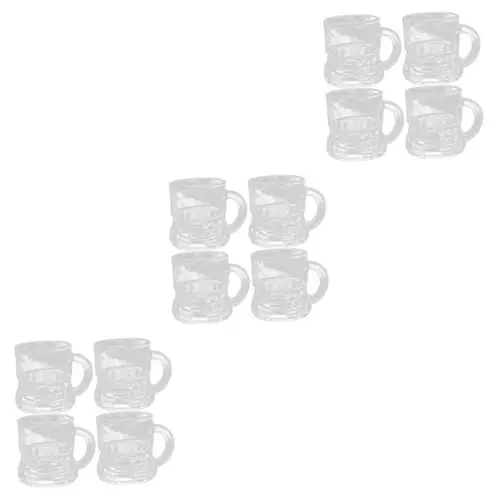 Produktbild: TOPBATHY 12 Stk Lustige Schnapsgläser Für Erwachsene Kleiner Getränkebecher Klarer Kaffee Espressogläser Süße Aufnahme Espressotassen Espresso-kaffeetasse Geschenk Schüttgut Mann Glas
