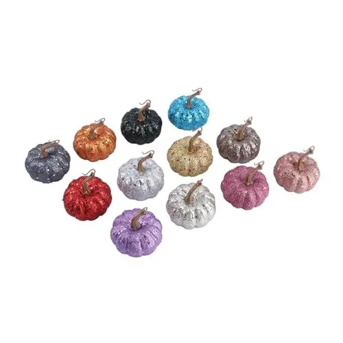 Produktbild: TOPBATHY Zarte Kürbis-Requisiten 8 cm Halloween-kürbis-Set Gold Für Zuhause Schule Und Einkaufszentrum