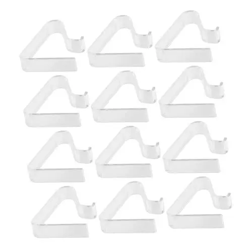 Produktbild: TOPBATHY 12st Tischdeckenklammer Befestigungsclips Für Tischdecken Tischtuchhalter-Clips Picknick-tischdeckenclips Im Freien Clips Für Tischdecken Aus Kunststoff Transparent Abs