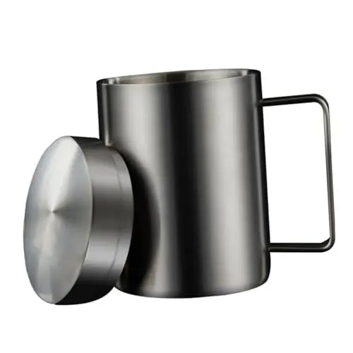 Produktbild: TOPBATHY 316 Edelstahlbecher Doppelwandiger Isolierbecher Für Tee Und Kaffee Einfache Reinigung