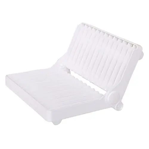 Produktbild: TOPBATHY 1Stk Regal System Planke großes Sieb Zinn Spender Schüssel Kitchen Shelf Stand Kitchen Utensil Holder brettchenhalter küche wäscheständer Abtropfgestell für Geschirr Plastik Weiß