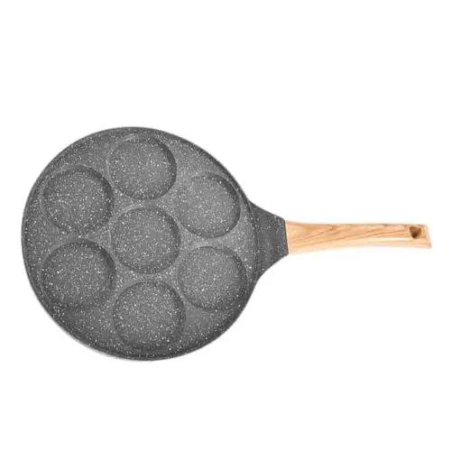 Produktbild: TOPBATHY Antihaft-bratpfanne für Outdoor-camping 7-loch-pfannkuchenpfanne für Eier Einfaches Kochen Langlebiges Material