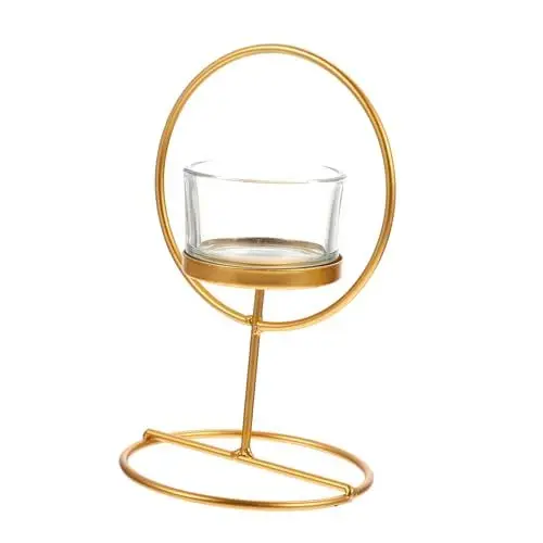 Produktbild: TOPBATHY 1Stk Tasse Kerzenhalter Hochzeitskerzenständer Glas Weihnachtsdekorationen Ornament Kerzendekor dekorativer Kerzenständer Weihnachten Tablett