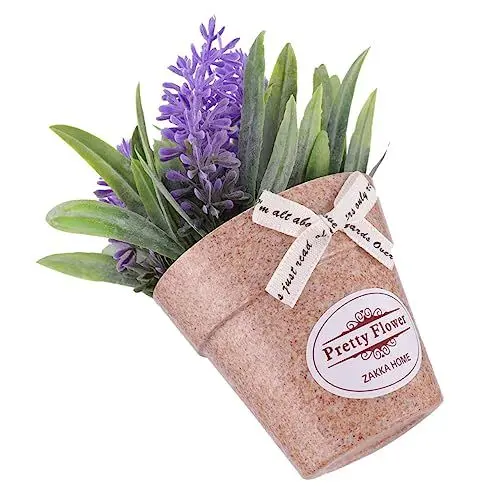Produktbild: TOPBATHY 1Stk Topfdekoration Topf für Pflanzen im Innenbereich Mini-Topf Zimmerpflanzentöpfe künstliche Pflanzen künstliche Basilikum-Bonsai Simulation Basilikum Ornament Lavendel Ornamente