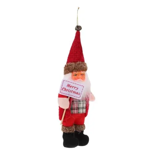 Produktbild: TOPBATHY Entzückende Szene Weihnachtsmann Figur Weihnachtsbaum Hängende Puppe Plüsch Weihnachtsmann für Weihnachten