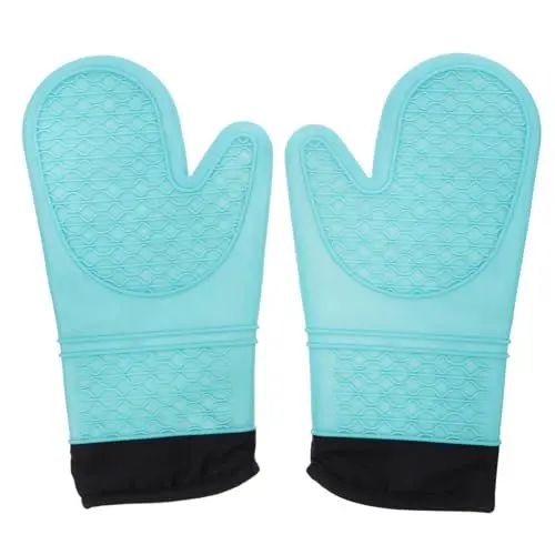 Produktbild: TOPBATHY Hitzebeständige Handschuhe 2 Stück Ofenhandschuhe Mikrowellenhandschuhe Backhandschuhe