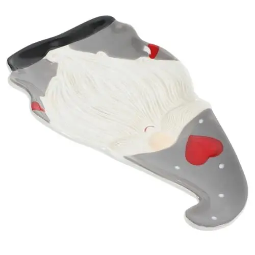 Produktbild: TOPBATHY 1 STK Weihnachtsteller Platte Weihnachtliche Tischdeko Weihnachtsgericht Weihnachtliches Serviertablett Weihnachts-Display-tabletts Speiseteller Geburt Anzeige Porzellan Grey