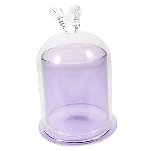 Produktbild: TOPBATHY 1 Satz Aromatherapie-Glasabdeckung Teelichthalter romantische Kerzen Kerzenhalter Hochzeit Wachsbecher Haushalt Kerzenbecher ätherisches Öl Container Haushaltsprodukte