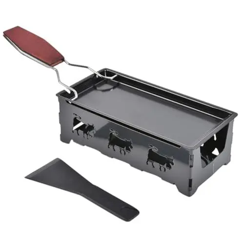 Produktbild: TOPBATHY 1 Satz Käsegriller Innengrill Indoor-Grillplatte Backform antihaft backblech Ofen Bratpfanne Mini-Käse-Schmelztopf Tragbare Käsegrillpfanne Metall kleiner Käse Kochtopf Eisen