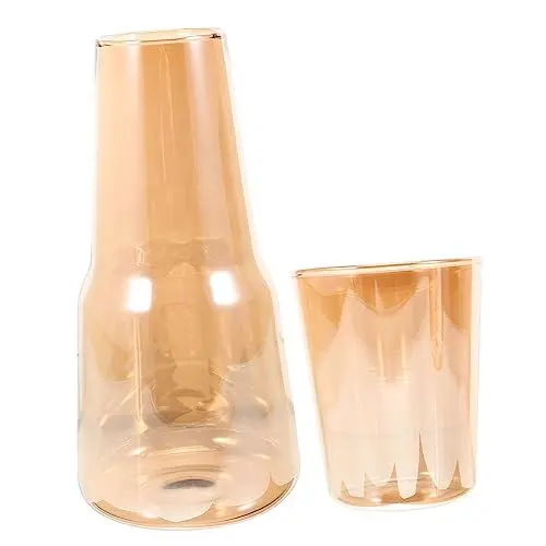 Produktbild: TOPBATHY Wasserkrug-set Aus Glas Mit Großem Fassungsvermögen Für Den Einsatz Im Homeoffice Und Bei Partys 800 Ml