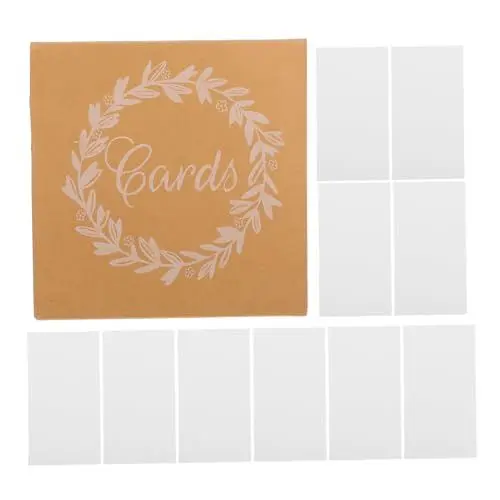 Produktbild: TOPBATHY 1 Satz Karton Hochzeitskartenbox Rustikale Kartenbox Tragbare Kartenbox kartenaufbewahrung Hochzeitsdekorationen für die Heimparty rustikale Partydekoration Papier Light Brown