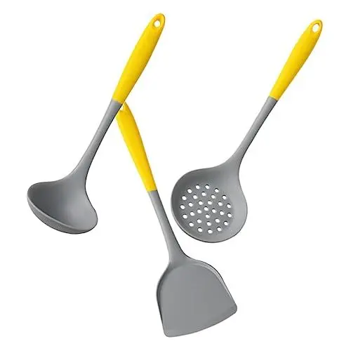 Produktbild: TOPBATHY Zweifarbiges Kochlöffel-set Aus Silikon Nicht Hitzebeständig Utensilien Für Kochgeschirr Für Den Heim- Oder Restaurantgebrauch