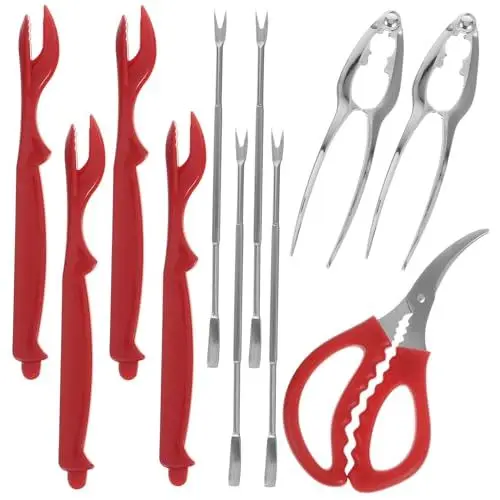 Produktbild: TOPBATHY 1 Satz Krabbenklauen Hummer-Picks Krabbencracker Aus Edelstahl Krabbencracker Und Werkzeuge Meeresfrüchte-Picks Werkzeuge Zum Von Meeresfrüchten Metallpicks Rostfreier Stahl