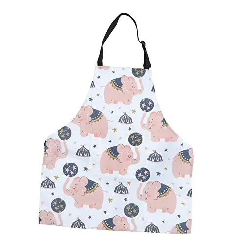 Produktbild: TOPBATHY Malschürze Kinder 1pc Jungen Und Mädchen Malkittel Taschen Cartoon Zum Basteln Schürze Waschbar Zeichenschürze Für Jungen Und Mädchen