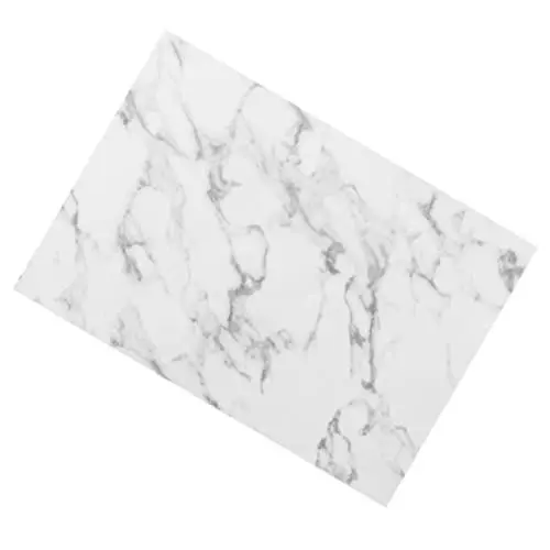 Produktbild: TOPBATHY Isoliermatte Aus Leder Mit Marmor-Design Elegante Tischsets Für Hitzebeständige Essunterlage
