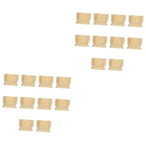 Produktbild: TOPBATHY 20 STK Ostereier basteln eierhalter Ostern Ostereier-Malset ostegeschenke Miniaturdekoration Spielzeuge Eierbecher aus Holz Ostereihalter hölzern einstellen Eierplatte