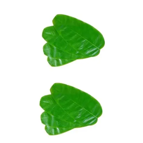 Produktbild: TOPBATHY 20 STK Mahlzeit Matte Bananenblatt Tischsets waschbare greneric Grün Abwaschbar Palmenblätter Schale Matte Bananenblattmatte Schuppen Bananenblatt künstlich schmücken Waage