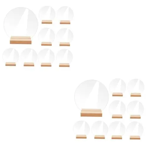 Produktbild: TOPBATHY 20 Stk Hochzeitstisch Nummernschild Nummer Des Hochzeitstisches Hochzeitszeichen Sitzkarten Aus Acryl Tischnummern Aus Acryl Für Die Hochzeit Tischnummern Für Die Hochzeit Holz