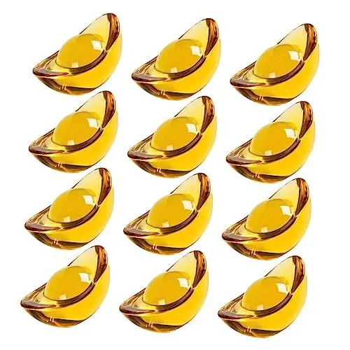 Produktbild: TOPBATHY 20stücke Dekorative Kristall-Ornamente Aus Gelbem Kristall Für Feng Shui Und Home Decor Für Tischdekoration Geschenkideen Und Feierliche Anlässe