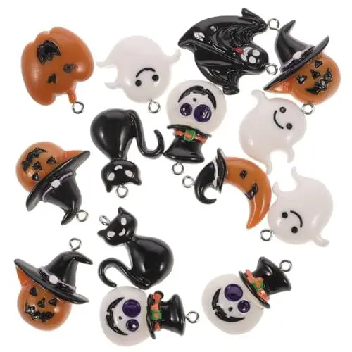 Produktbild: TOPBATHY 28 STK Halloween-kühlschrankmagnete Aus Harz Magnetische Dekorationen Halloween-partyzubehör Aufkleber Füller Für Halloween-partytüten Mini-kürbis-Ornamente Fein Anhänger