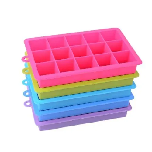 Produktbild: TOPBATHY 2St Eiswürfelbereiter Eiswürfelform Schokoladenform eiswurfel behälter eiswürfelschale ice cubes tray eiswürfel behälter eiswürfelbehälter mit chocolate mold