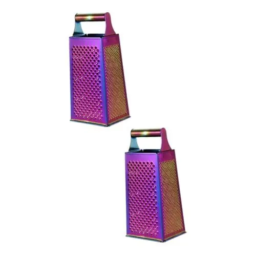 Produktbild: TOPBATHY 2St Gemüseschneider Kartoffelschneider lagercontainer professionelle Küchenreibe stehen Reibe Knoblauchhacker Pfeffermühle Profi-Reibe für Gemüse praktische Küchenreibe Muskatnuss