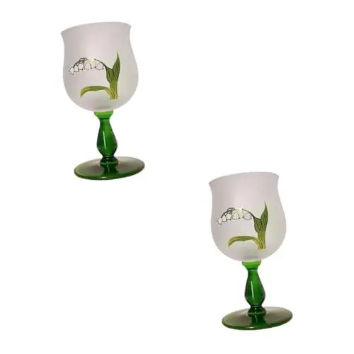 Produktbild: TOPBATHY 2St Glaskelch für Party Weinbecher aus Glas Brandyglas Cocktailgläser Weingläser Glasbecher Kaffeetasse aus Glas Partybecher Weinglas Partybedarf Glas Liebhaber