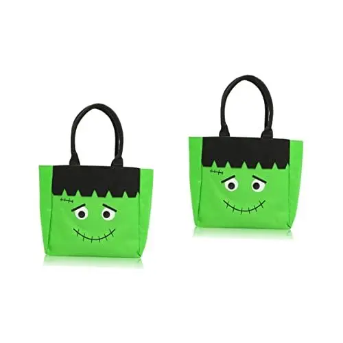 Produktbild: TOPBATHY 2St Halloween-Handtasche Süßes oder Saures Süßigkeitentüten Halloween-Umhängetasche halloween tasche halloween bag Schultertasche Polyestertasche für Studenten Polyesterbeutel
