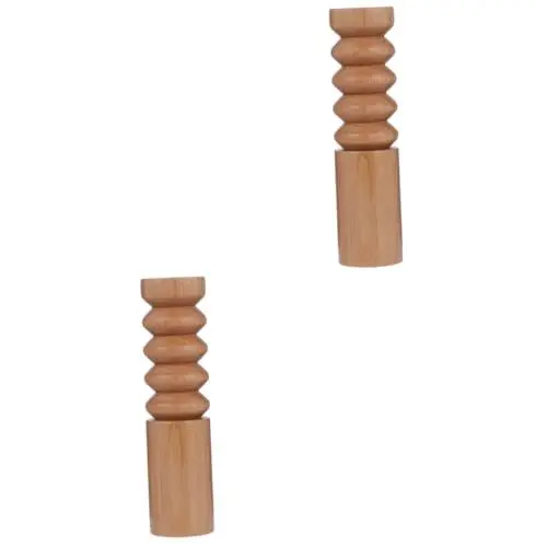 Produktbild: TOPBATHY 2St Pfeffermühle Pfefferzerkleinerer Handschleifer Manueller Pfeffer Brecher für schwarzen Pfeffer küchenmaschiene kochgeschirr werkzeug Pfeffer aus Holz Holzgewürz hölzern Khaki